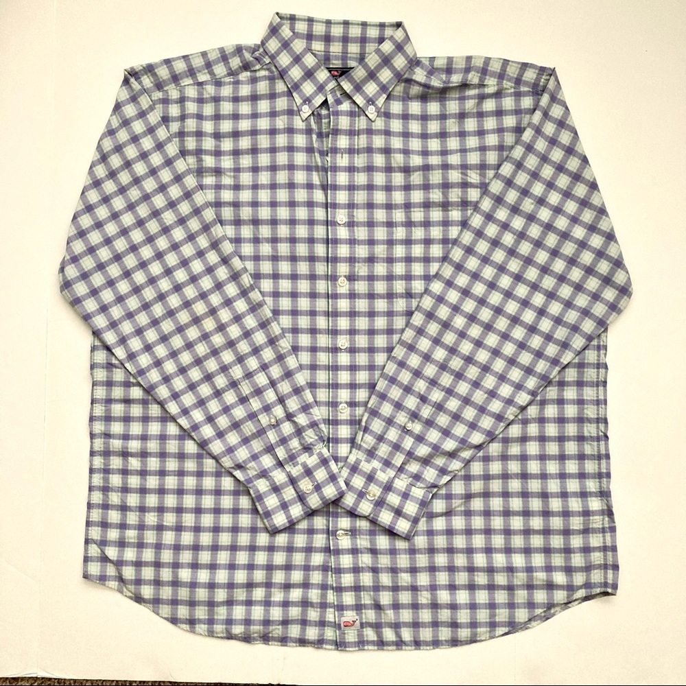Vineyard Vines Plaid Classic Fit Murray Shirt XL